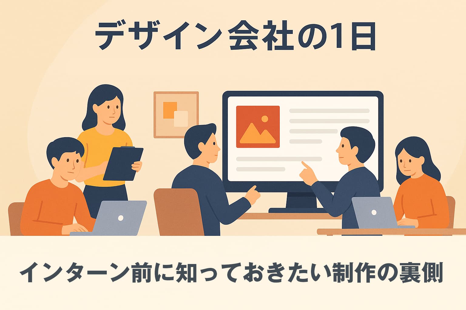 デザイン会社の1日｜インターン前に知っておきたい制作の裏側