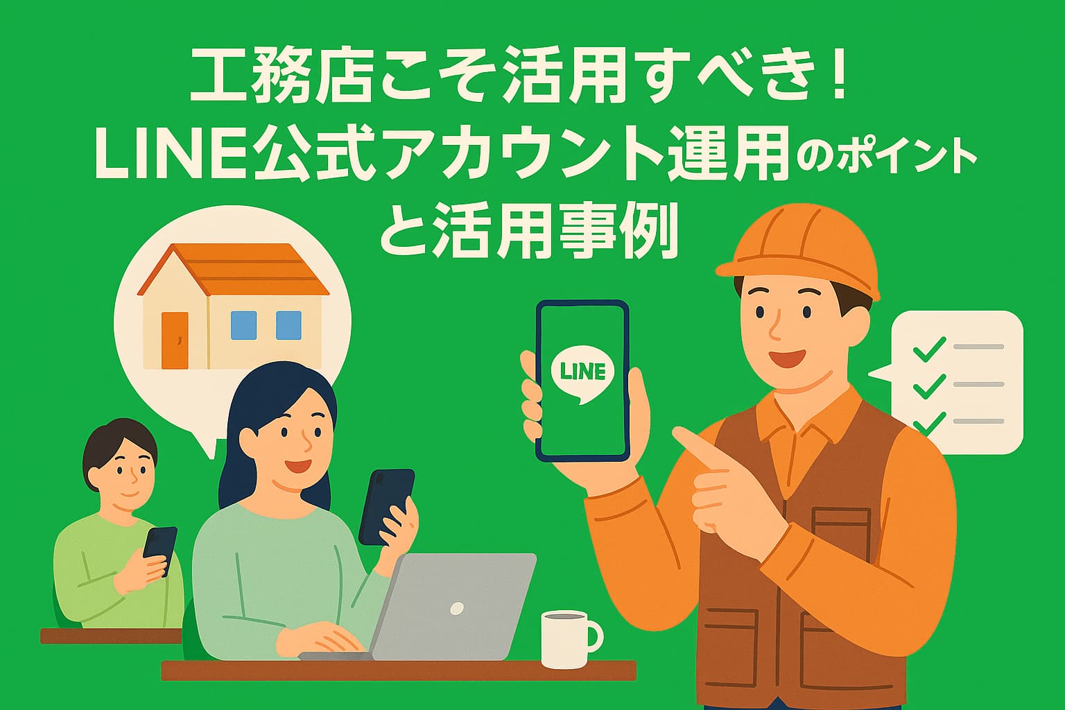 工務店こそ活用すべき！LINE公式アカウント運用のポイントと活用事例