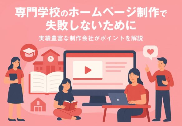専門学校のホームページ制作で失敗しないために｜実績豊富な制作会社がポイントを解説